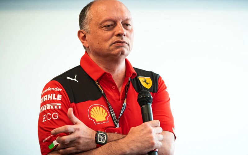 Fred Vasseur in Baku 2023 GP - Copyrights Ferrari official