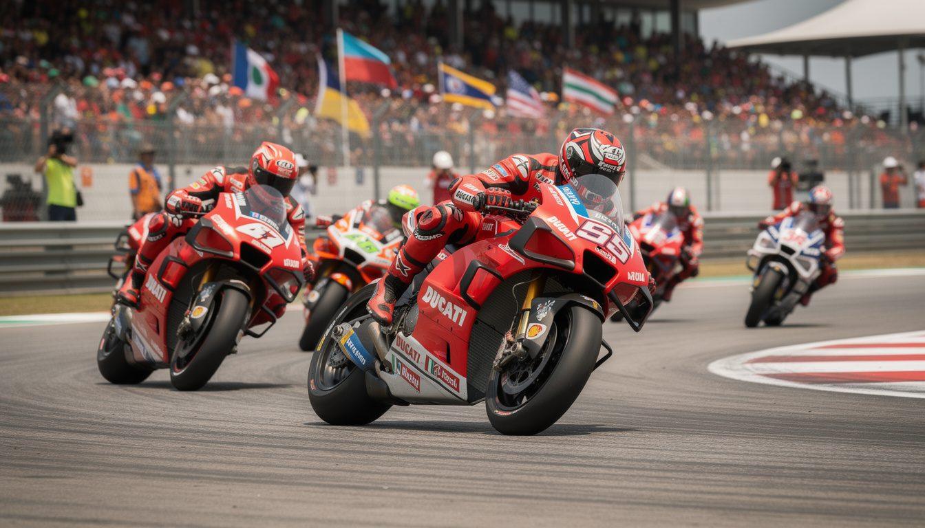 ducati demonstrates strong performance and competitiveness ahead of the thailand grand prix, aiming for top positions in the race.