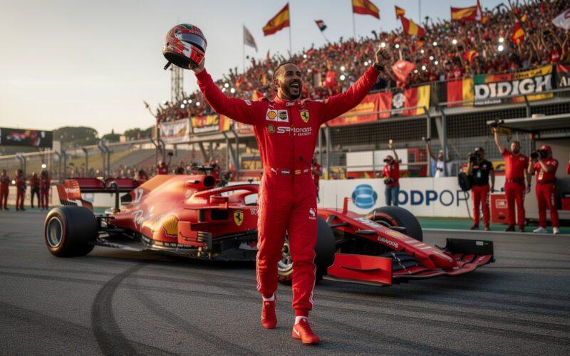 experience the joyous and humorous moments as lewis hamilton's emotional victory ignites a fun-filled wedding celebration, blending thrilling sports drama with heartfelt festivities.