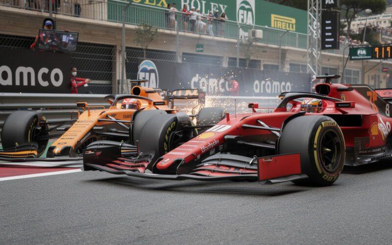 charles leclerc describes his collision with oscar piastri as 'too close for comfort,' highlighting the intense rivalry and high stakes in the race.
