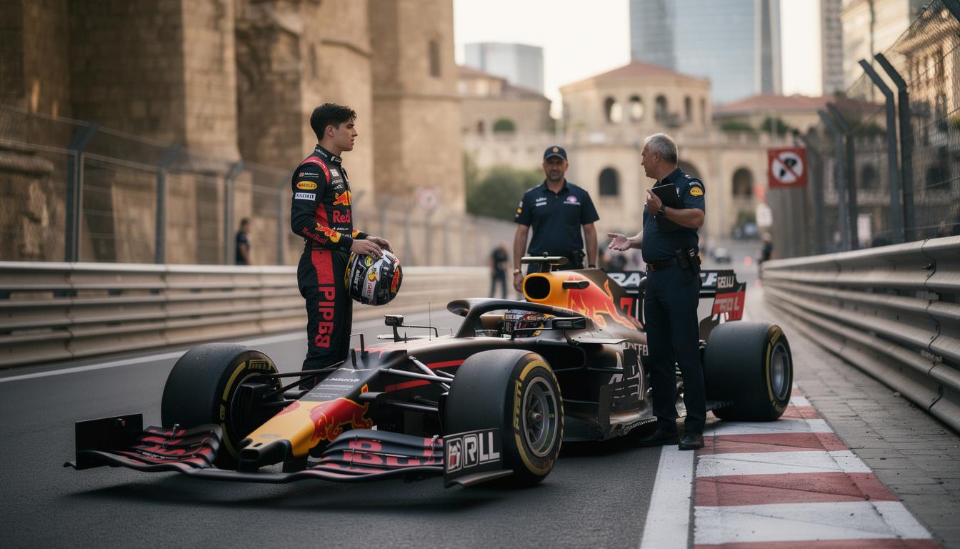 isack hadjar’s azerbaijan grand prix podium is in doubt after stewards summon him, leaving the race result uncertain.